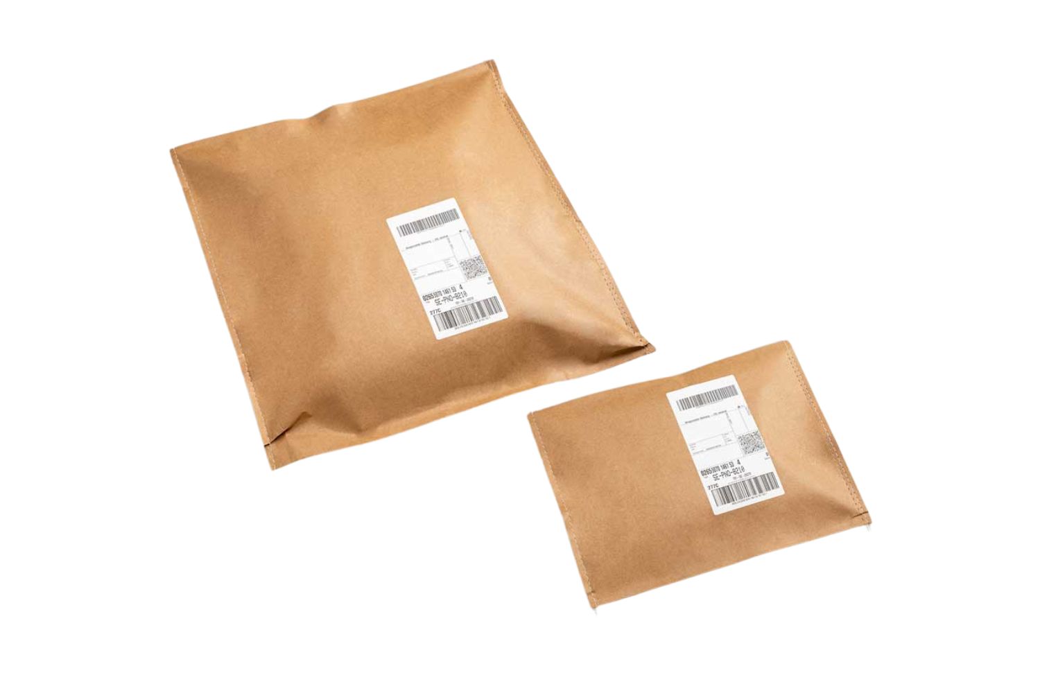 Papir mailers with label